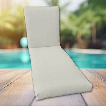 Classic Universal Chaise Lounge Cushions | Sunbrella Canvas Fabric | 3 Sizes