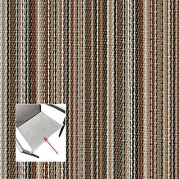 Phifer Brooklyn Stripe Clay Chair Bottom Replacement Sling Fabric