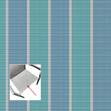Phifer Fiji Stripe Aqua Chair Bottom Replacement Sling Fabric