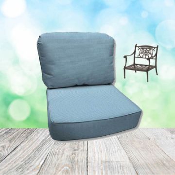 Canvas Air Blue Hanamint Replacement Cushions Club Chair