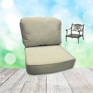 Canvas Birds Eye Hanamint Replacement Cushions Club Chair