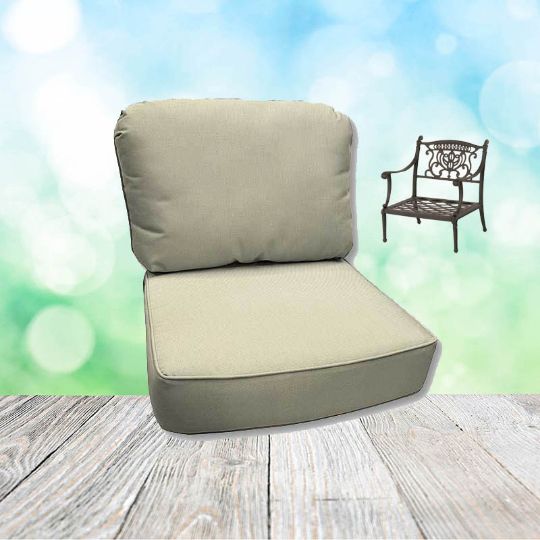 Canvas Birds Eye Hanamint Replacement Cushions Club Chair