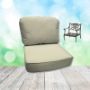 Canvas Birds Eye Hanamint Replacement Cushions Club Chair