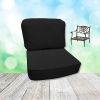 Canvas Black Hanamint Replacement Cushions Club Chair