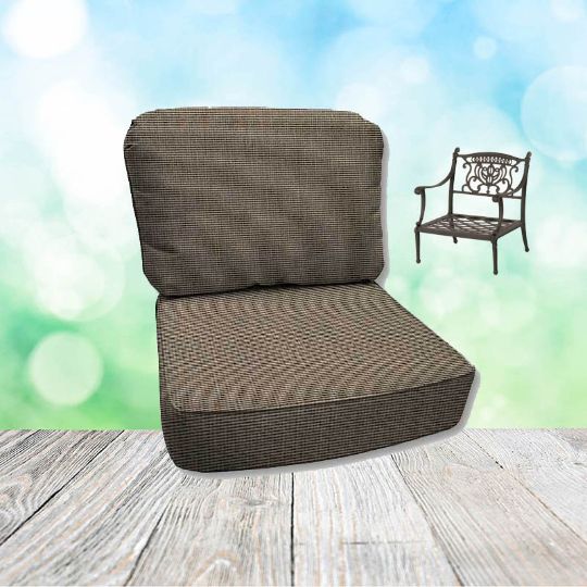 Canvas Flint Hanamint Replacement Cushions Club Chair