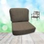 Canvas Flint Hanamint Replacement Cushions Club Chair