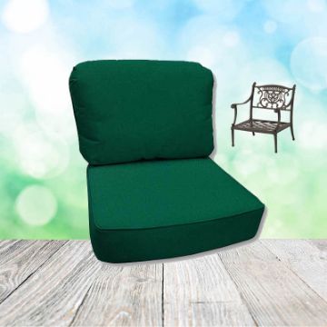 Canvas Forrest Green Hanamint Replacement Cushions Club Chair