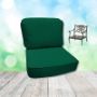 Canvas Forrest Green Hanamint Replacement Cushions Club Chair