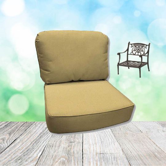Canvas Wheat Hanamint Replacement Cushions Club Chair