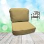 Canvas Wheat Hanamint Replacement Cushions Club Chair