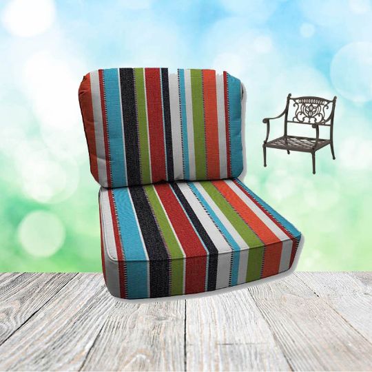 Carousel Confetti Hanamint Replacement Cushions Club Chair
