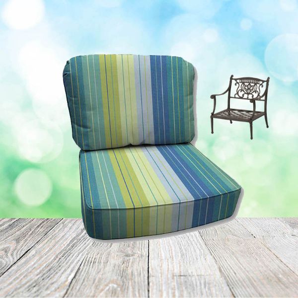 Seville Seaside Hanamint Replacement Cushions Club Chair