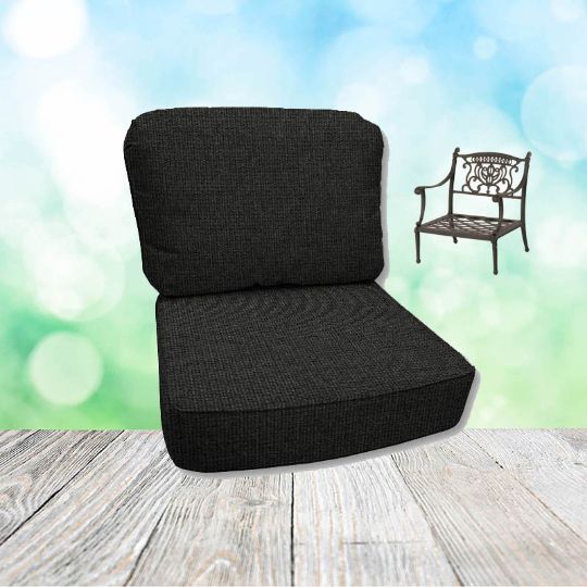 Spectrum Carbon Hanamint Replacement Cushions Club Chair