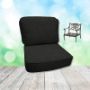 Spectrum Carbon Hanamint Replacement Cushions Club Chair