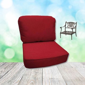 Spectrum Cherry Hanamint Replacement Cushions Club Chair