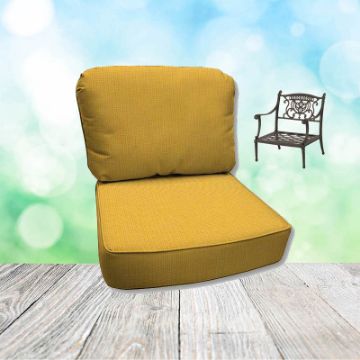 Spectrum Daffodil Hanamint Replacement Cushions Club Chair