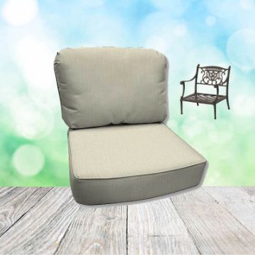 Spectrum Eggshell Hanamint Replacement Cushions Club Chair