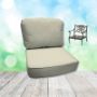 Spectrum Eggshell Hanamint Replacement Cushions Club Chair