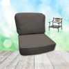 Spectrum Graphite Hanamint Replacement Cushions Club Chair