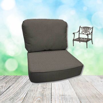 Spectrum Graphite Hanamint Replacement Cushions Club Chair