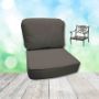 Spectrum Graphite Hanamint Replacement Cushions Club Chair