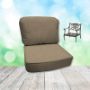 Spectrum Mushroom Hanamint Replacement Cushions Club Chair
