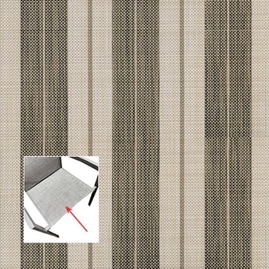 Phifer Spectrum Stripe Dune Bottom Replacement Sling Fabric