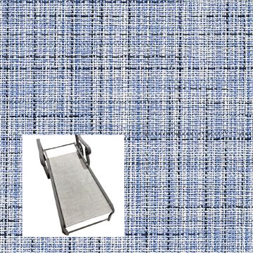 Charm Ice Blue Patio Chaise Lounge Replacement Sling Bottom Only