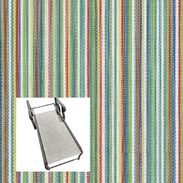 Coco Stripe Confetti Patio Chaise Lounge Replacement Sling Bottom Only