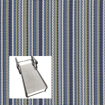 Delray Stripe Poolside Patio Chaise Lounge Replacement Sling Bottom Only