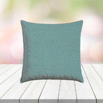Custom Outdoor Pillows in Outdura Bedrock Smoke | Fade-Resistant & Weatherproof
