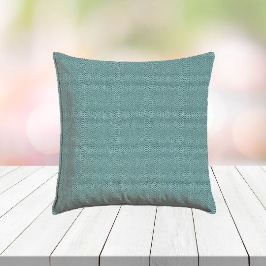 Custom Outdoor Pillows in Outdura Bedrock Smoke | Fade-Resistant & Weatherproof
