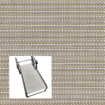 Watercolor Tweed Oyster Patio Chaise Lounge Replacement Sling Bottom Only