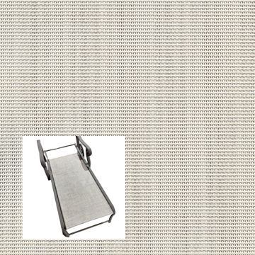 White Patio Chaise Lounge Replacement Sling Bottom Only