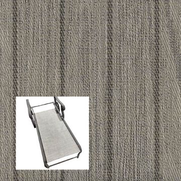 Woodgrain Teak Grey Chaise Lounge Replacement Sling Bottom Only