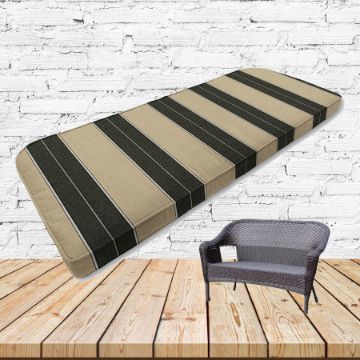 Custom outdoor patio furniture cushions from Cascadia Outdoor Cushions in Sunbrella Fabrics