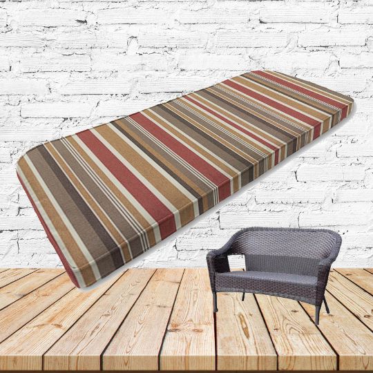 Custom outdoor patio furniture cushions from Cascadia Outdoor Cushions in Sunbrella Fabrics