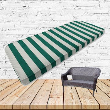 Custom outdoor patio furniture cushions from Cascadia Outdoor Cushions in Sunbrella Fabrics
