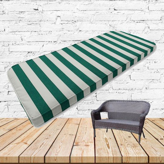 Custom outdoor patio furniture cushions from Cascadia Outdoor Cushions in Sunbrella Fabrics
