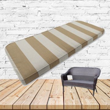 Custom outdoor patio furniture cushions from Cascadia Outdoor Cushions in Sunbrella Fabrics