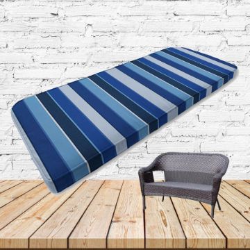 Custom outdoor patio furniture cushions from Cascadia Outdoor Cushions in Sunbrella Fabrics
