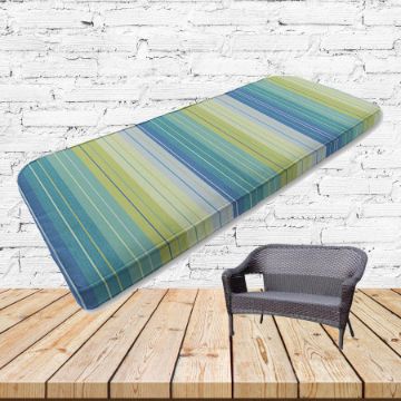 Custom outdoor patio furniture cushions from Cascadia Outdoor Cushions in Sunbrella Fabrics