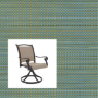 2-Piece Patio Chair Replacement Slings – Phifer Straw Mat Blue | Custom Outdoor Sling