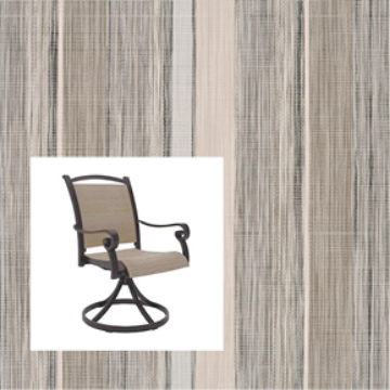 2-Piece Patio Chair Replacement Slings – Phifer Tempo Stone | Custom Outdoor Sling