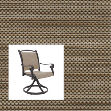 2-Piece Patio Chair Replacement Slings – Phifer Watercolor Tweed Mocha | Custom Outdoor Sling