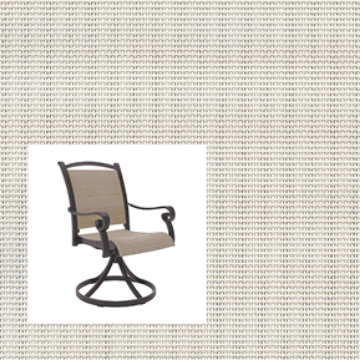2-Piece Patio Chair Replacement Slings – Phifer White | Custom Outdoor Sling