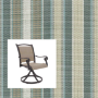 2-Piece Patio Chair Replacement Slings – Phifer Windsor Stripe Spa | Custom Outdoor Sling