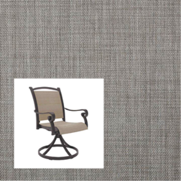 Augustine Pewter two piece patio chair slings