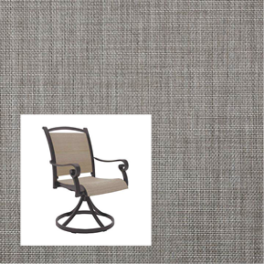 Augustine Pewter two piece patio chair slings
