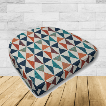 Wicker Patio Chair Cushions with a rounded back Boxed Double Piped Patio Dining Chair Seat Pad or Seat Cushion from Cascadia Outdoor Cushions
